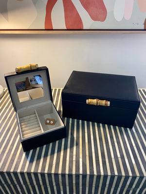 GRACE JEWELLERY BOX - SMALL BLACK