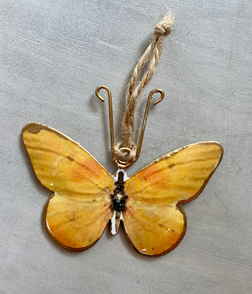 YELLOW BUTTERFLY DECORATION