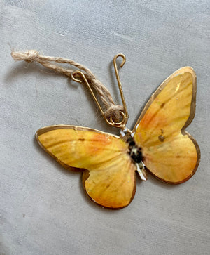 YELLOW BUTTERFLY DECORATION