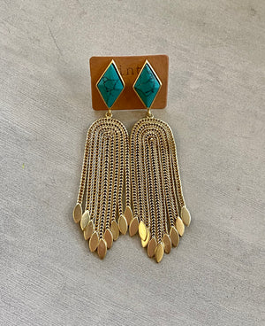 OLIVIA TURQUOISE EARRINGS