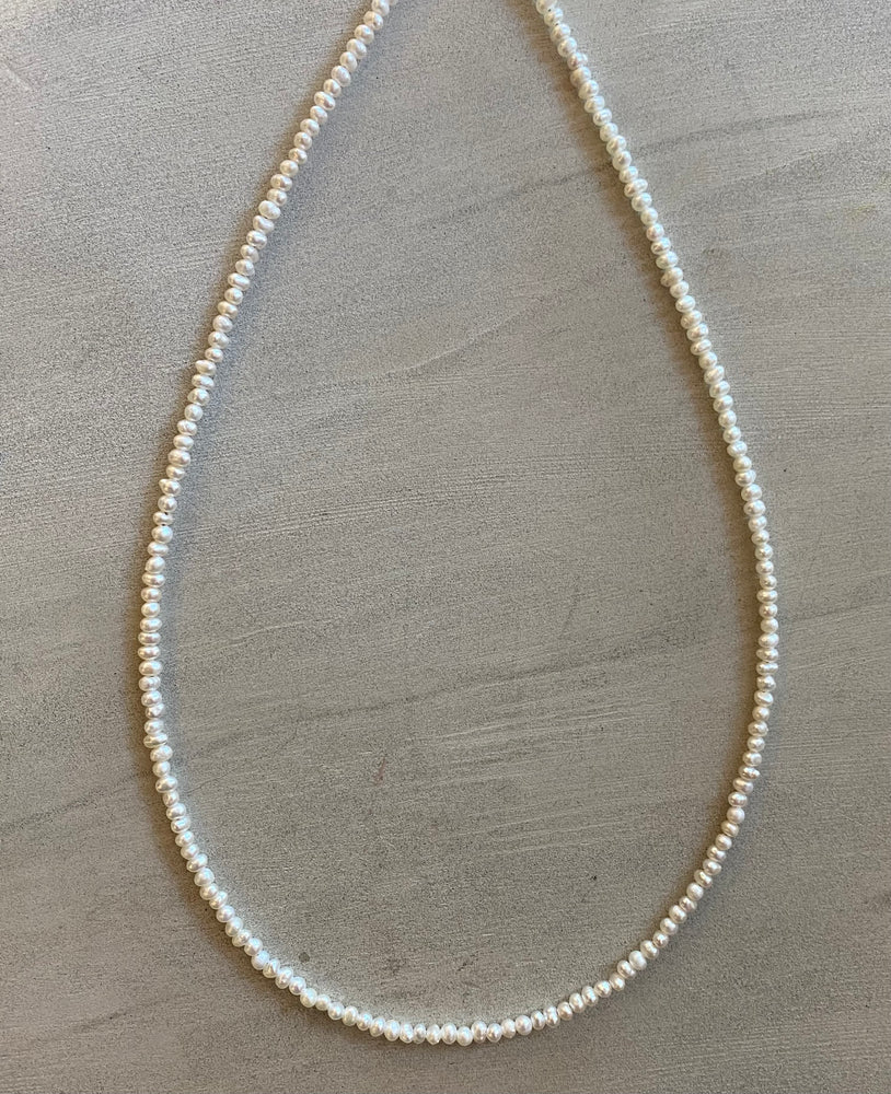 FRESH WATER PEARL 3MM -NECKLACE