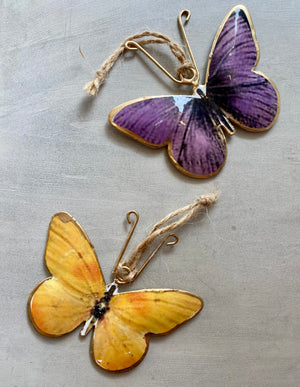 PURPLE BUTTERFLY DECORATION