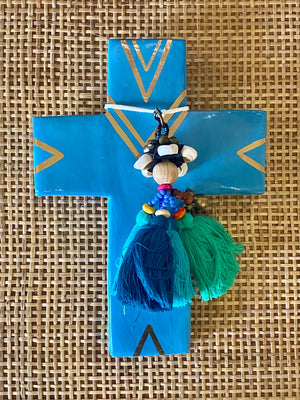 CARLA DINNAGE - MEDIUM CROSS PACIFIC BLUE