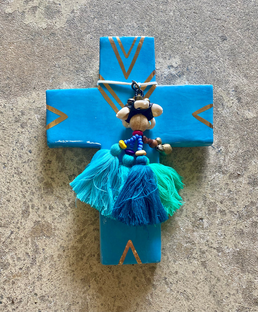 
            
                Load image into Gallery viewer, CARLA DINNAGE - MEDIUM CROSS PACIFIC BLUE
            
        