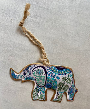 BLUE ELEPHANT DECORATION