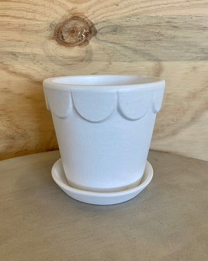 DOLLY POT SMALL POWDER - WHITE