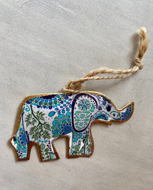 BLUE ELEPHANT DECORATION
