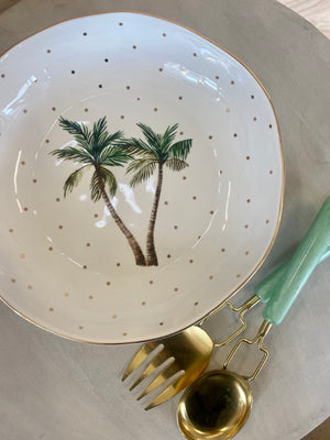 CARLA DINNAGE -TROPICAL PALM SALAD BOWL