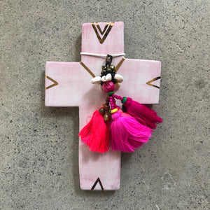 CARLA DINNAGE - MEDIUM CROSS LIGHT PINK