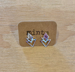 DIAMOND LAYER STUD EARRING