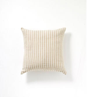 
            
                Load image into Gallery viewer, CHRISTOPHE LINEN CUSHION - NATURAL STRIPE
            
        