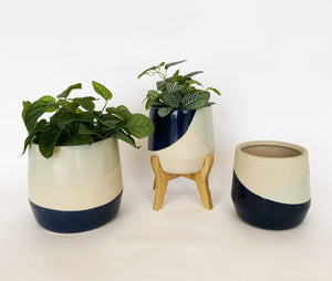 DANIEKA PLANTER - SAGE & NAVY - MEDIUM